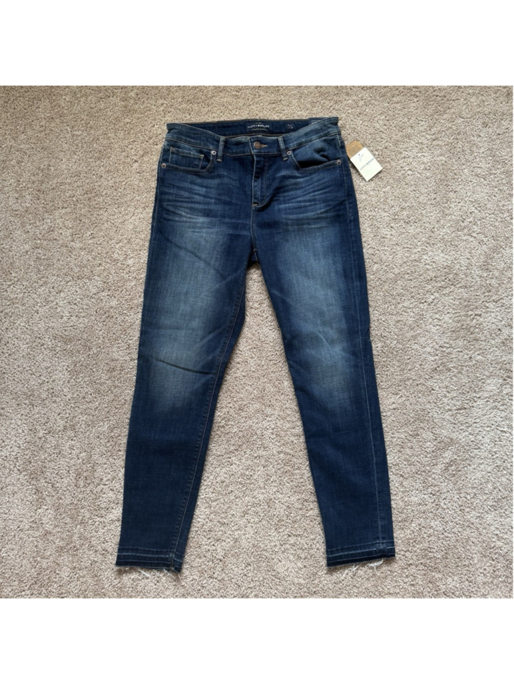 Lucky Brand Ava Mid Rise Crop Jeans Women’s Size 8/29 Blue Denim